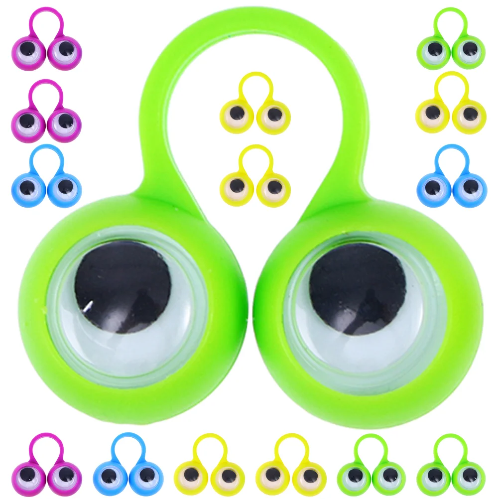 

48 Pcs Puzzle Toys Eye Ring Small Kids Finger Eyeball Puppet Rings Accessories 3.5X3CM Plaything Party Gifts Plastic Child