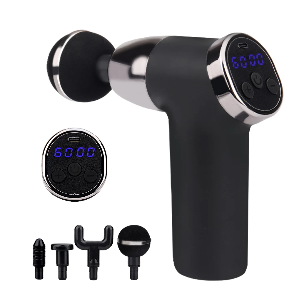 

Massage Gun Deep Tissue Percussion Muscle Massager For Pain Relief 20 Speeds LCD Touch Display Fascia Gun Electric Body Massager