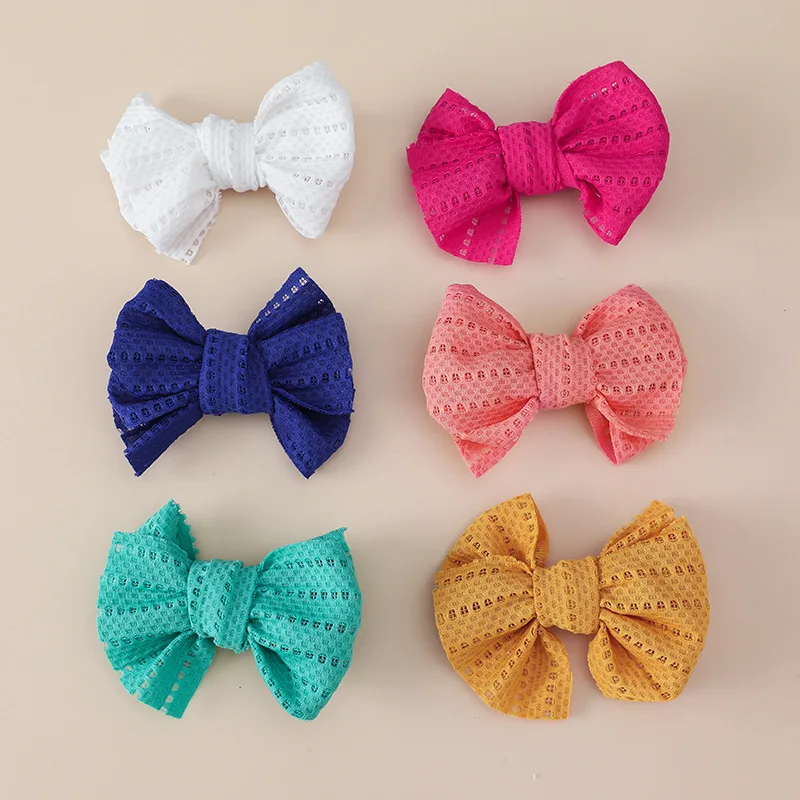 2pcs Kids Bow Hairpin Girl Mesh Clips Fresh Cute Big Bow Hair Pin Fashion Princess Headwear Baby Accessories Barrettes