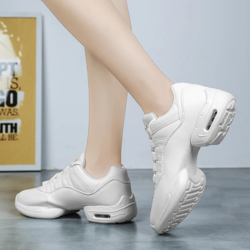 Sneakers Dancing Women Walking Shoes Comfortable Casual Shoes Air Cushion Increasing Height Lightweight Outdoor Sports Footwears