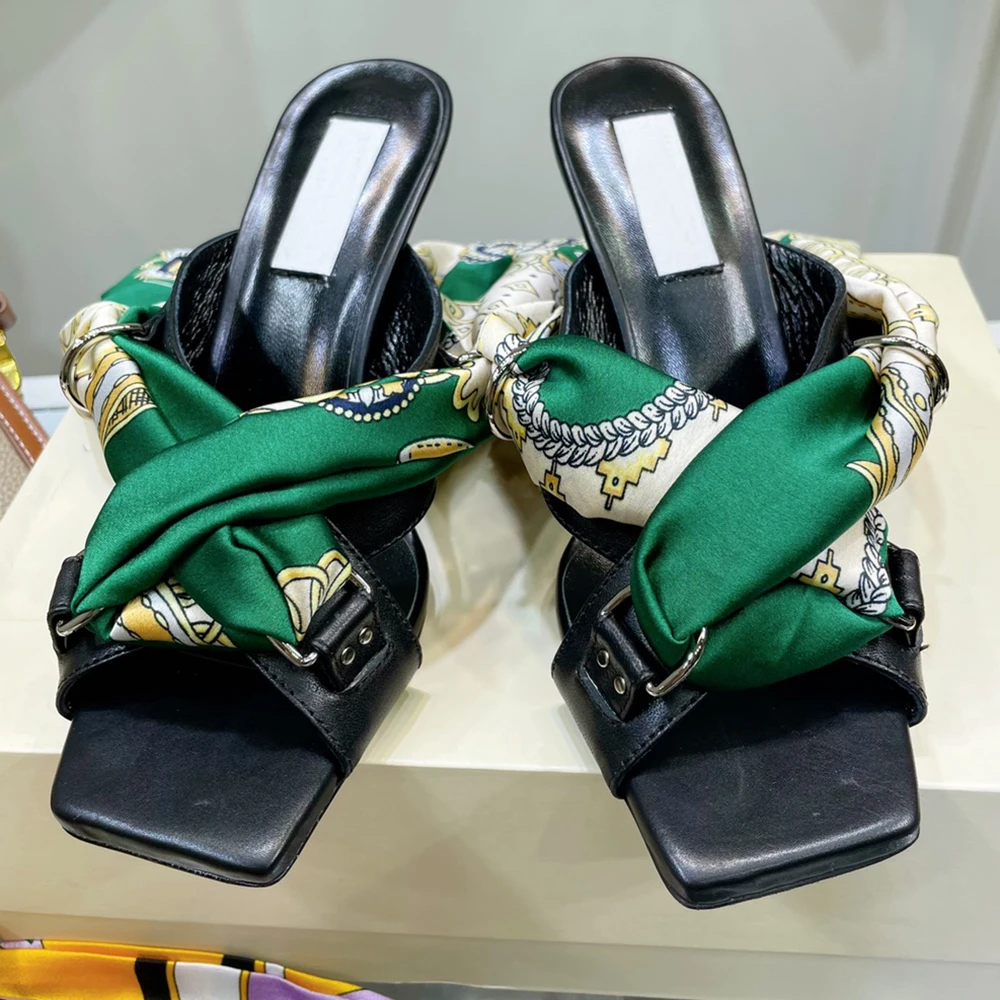 Factory Price 2022 Latest Styles Plus Size Women's Shoes Square Stiletto heels Sandals Fashion high Quality Summer |