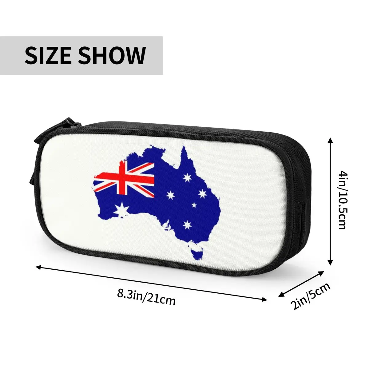 Индивидуальные милые пеналы с австралийским флагом и картой для девочек