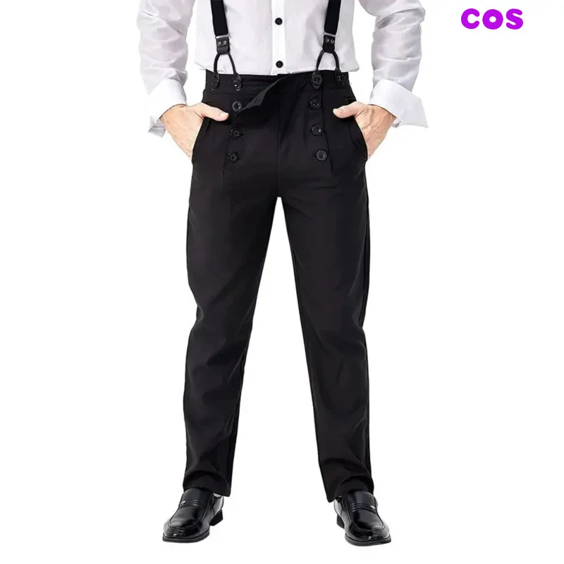 Средневековый ретро 70-х 80-х 90-х годов карнавальный костюм брюки комбинезон в