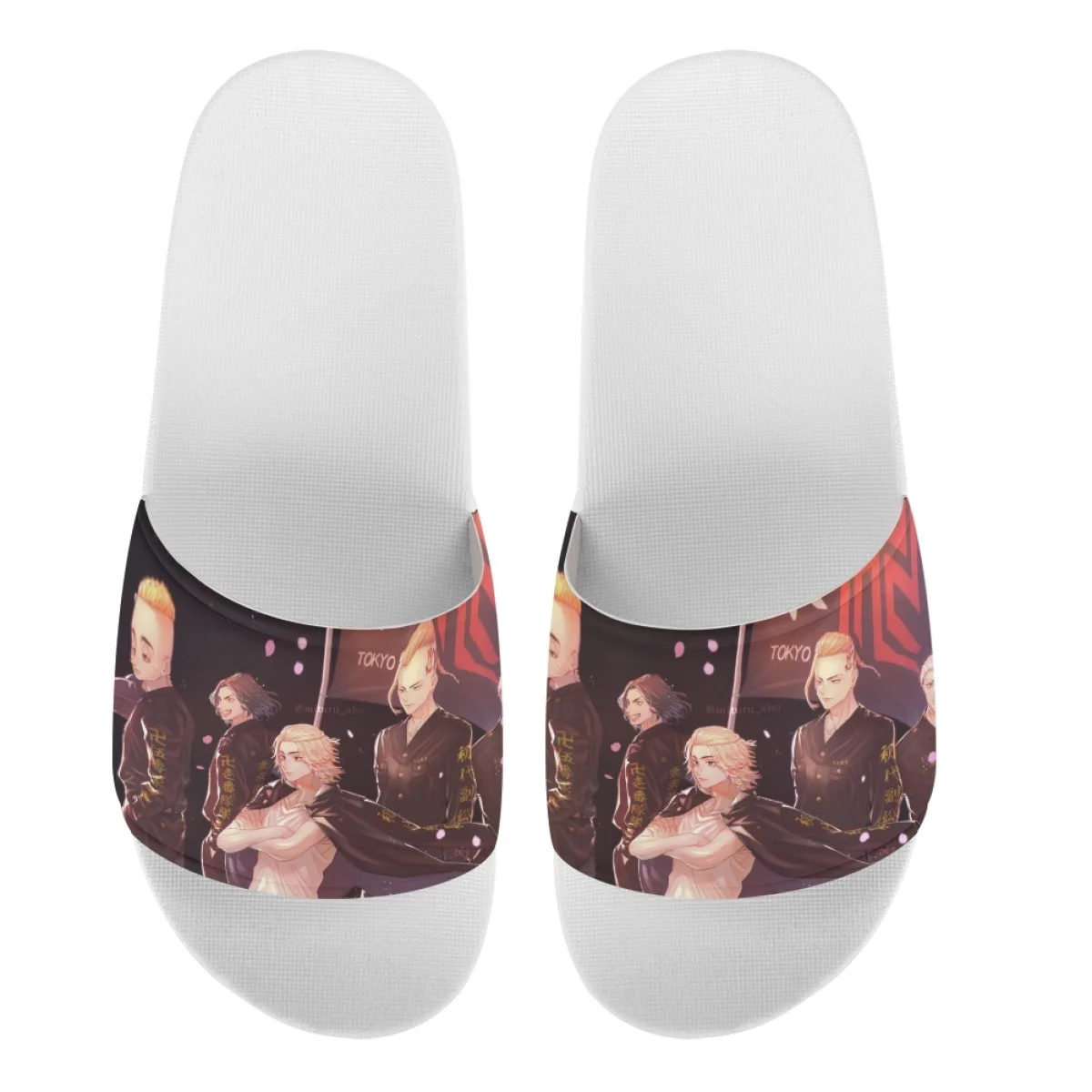 Tokyo Swastika Avengers Indoor Slippers New Fashion Bathroom Adults Children Flats Personalized Design Durable Holiday Gift Shoe