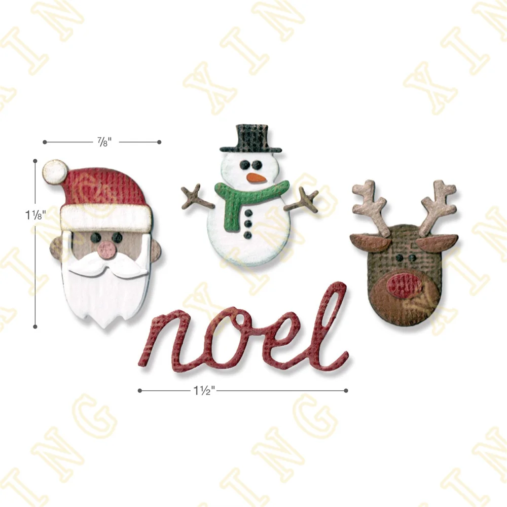 

Side-order Set Christmas Metal Craft Cutting Die Diy Scrapbook Paper Diary Decoration Card Handmade Embossing 2022 New Product