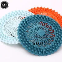bathroom accessory sink anti blocking floor drain cover shower drain strainers bathtub stopper silicone sink cover hair filter