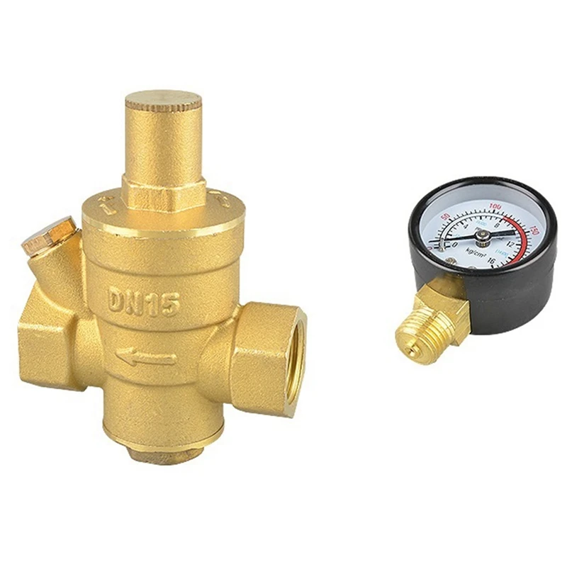 

1/2 Inch Brass Pressure Reducing And Maintaining Valve DN15 Regulator Adjustable Pressure Relief Valve