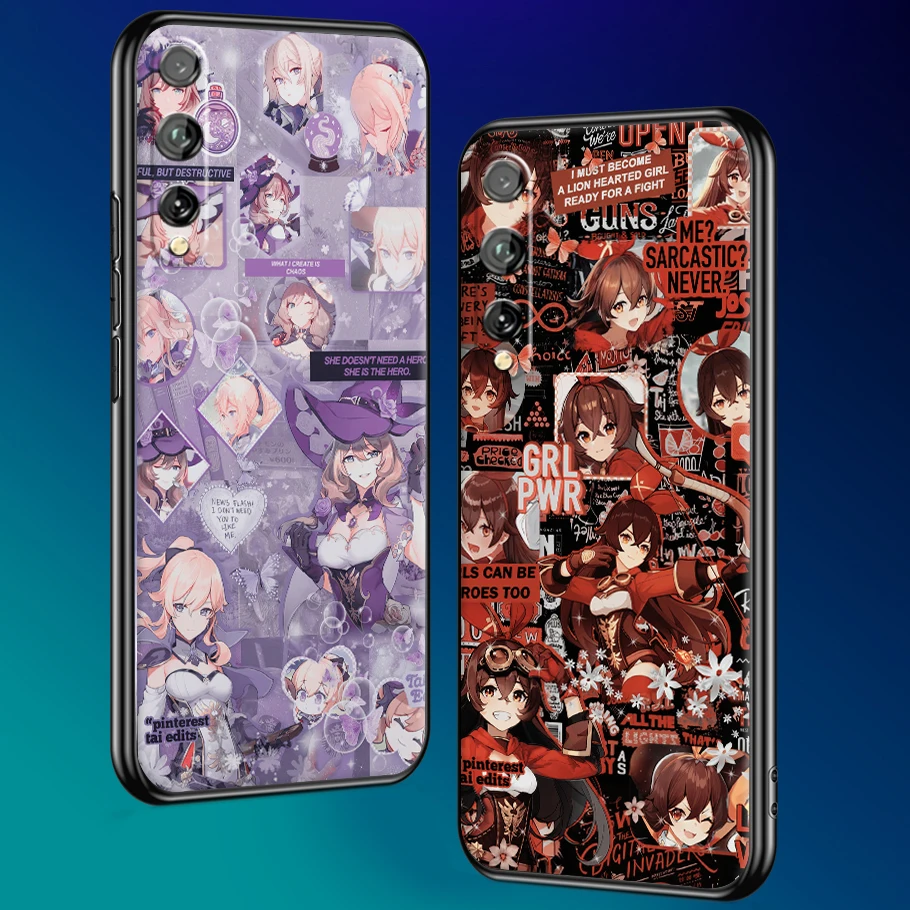 

Genshin Impact GAME Phone Cases For Huawei Honor P20 P20 Lite P20 Pro P30 Lite Huawei Honor P30 P30 Pro Funda Soft TPU Carcasa