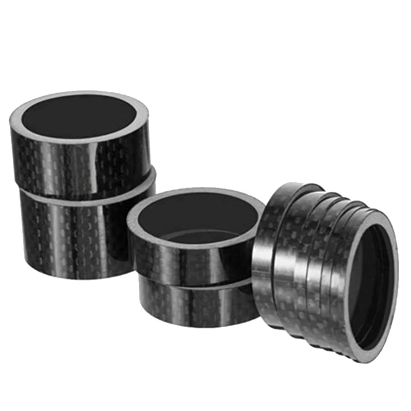 11Pc Bicycle Carbon Fiber Washer Stem Washer Spacer 28.6Mm MTB Front Fork 2/3/5/10/15/20Mm Road Bike Accessories