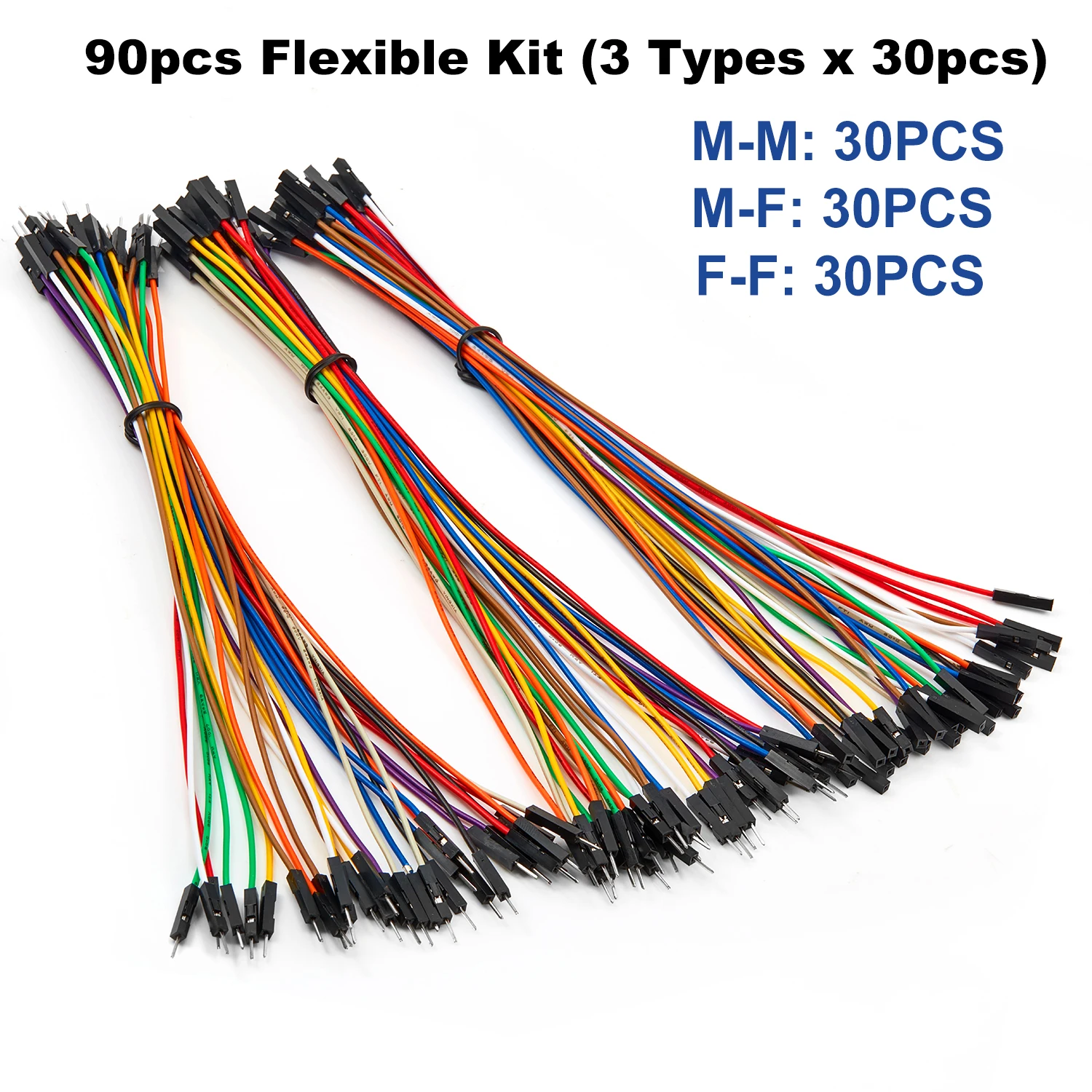 

Кабельные перемычки CHANZON 24AWG, 10/20/30 см, 120 шт