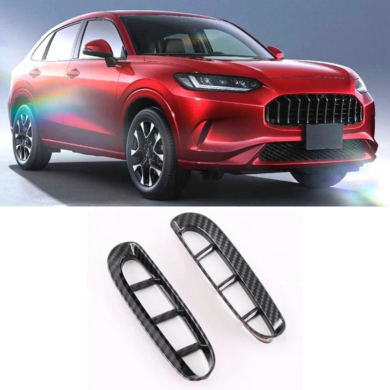 

Новинка-для 2022 + Honda ZRV ZR-V углеродное волокно автомобильное переднее крыло боковое вентиляционное отверстие крышка отделка автомобильный Ст...