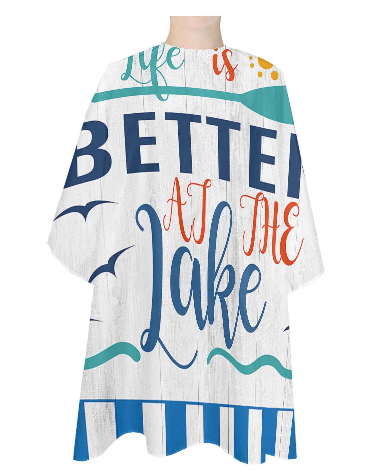 

Летний тематический фартук для парикмахеров с отделкой под дерево, аксессуары для салона для взрослых, тряпочка для укладки