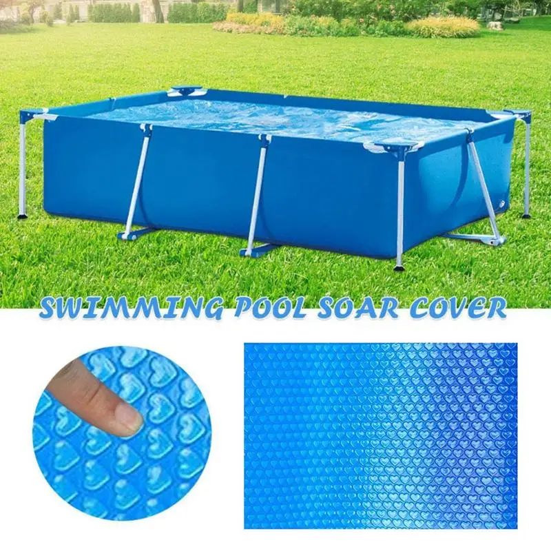 

Прямоугольный защитный чехол для бассейна, 300 см, на солнечной батарее, теплоизоляционная пленка для помещений и улицы, каркас, брезент для бассейна