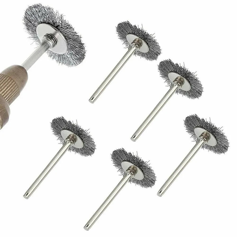 

3mm / 0.12inch Diameter Wire Brushes 50* Flat Shape Length 35mm / 1.38inch Rotary Tool Stainless Steel Durable