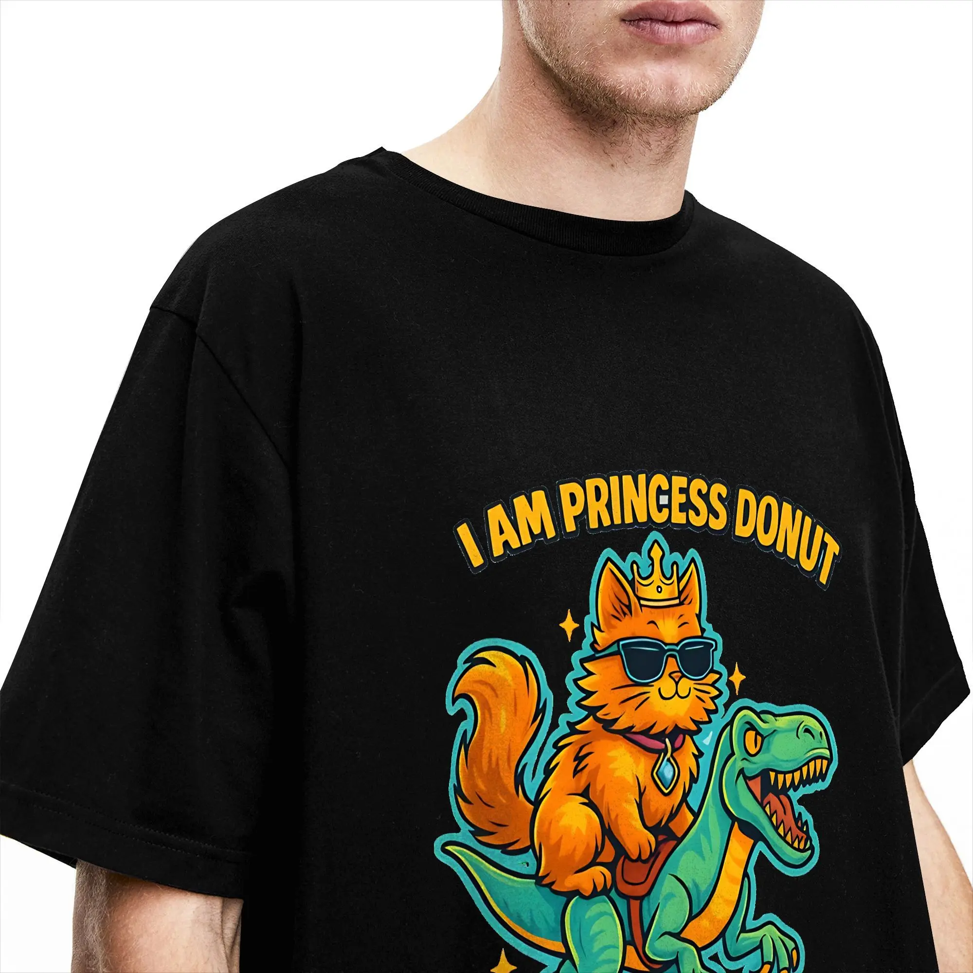 Фото Футболка в стиле стритвир с принтом Princess Donut Mongo Queen of the Dungeon Dungeon Crawler Carl, 100% хлопок, оригинальная футболка для мужчин №3