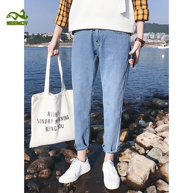 Neemoy Fashion Mens Skinny Jeans Spring and Autumn Casual Slim Fit Stretch Denim Jeans Korean Style Male Trousers Jeans