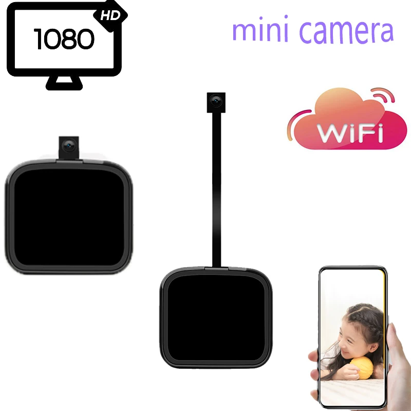 

WiFi Mini Camera HD 1080P ip cam H.264 Wide Angle Video Recorder Motion Detection Alarm Camcorder Loop Recording Small Camera