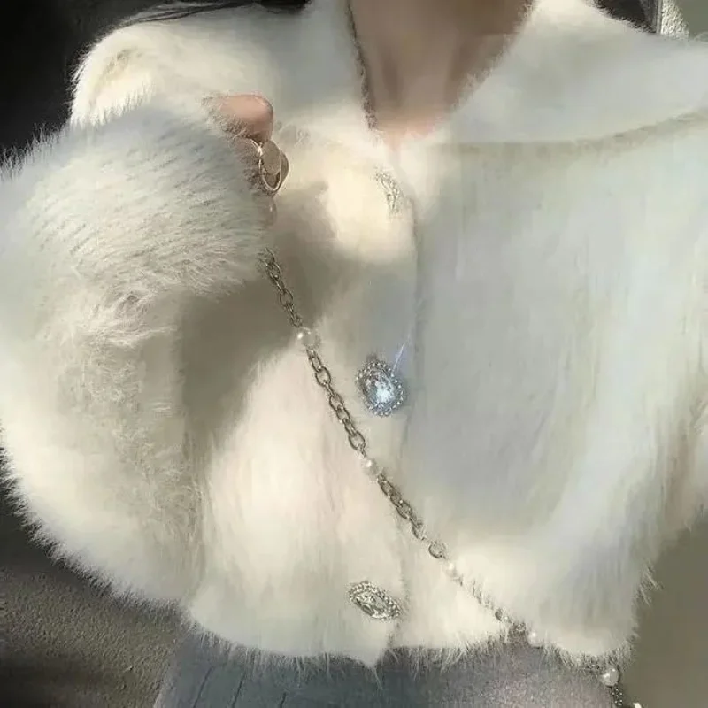 Флисовые укороченные топы с отложным воротником флисовые короткие белые