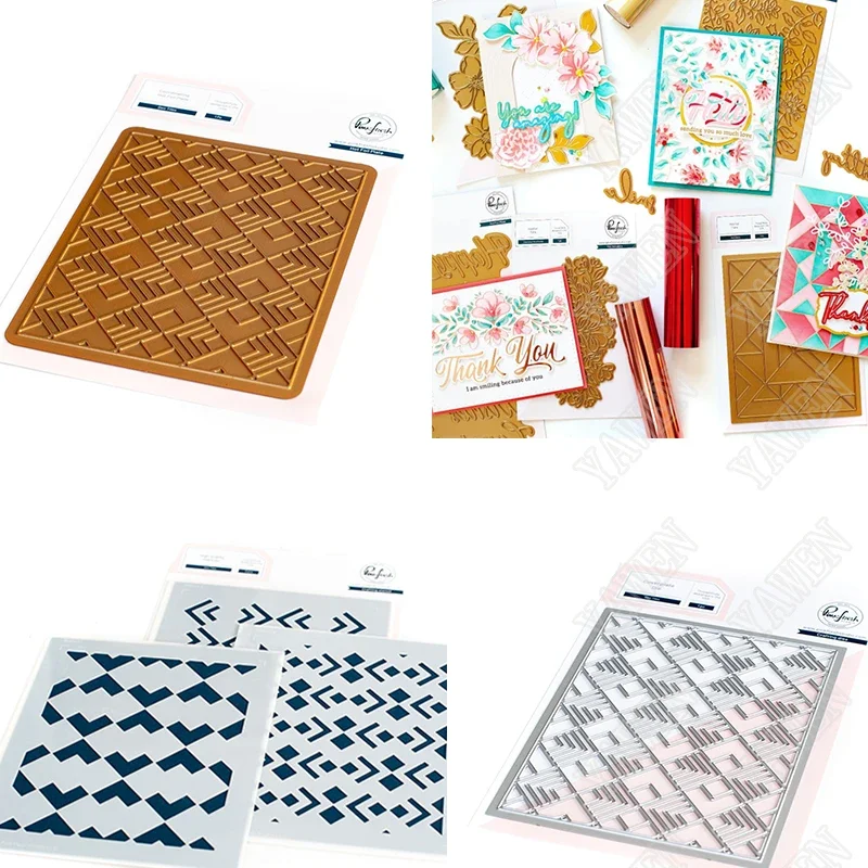 Апер Пластина-гео плитка ручной работы металлические трафареты трафарет горячая