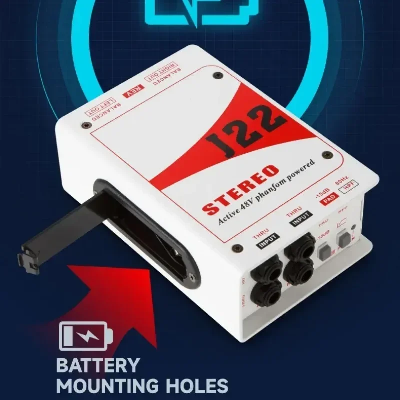 Для GAZ-J22 профессиональный двухканальный стерео 48 В фантомный источник питания с