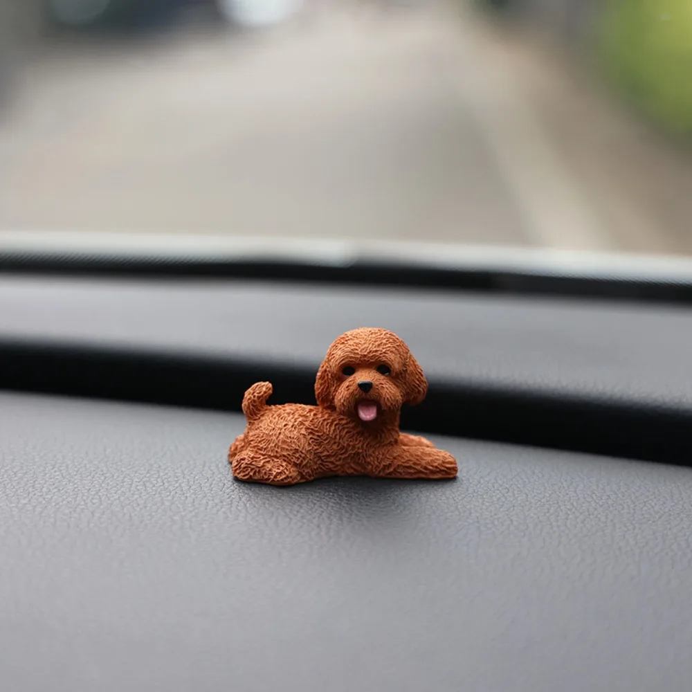 

Моделирование пуделя, фигурки собак, изделия из смолы, миниатюрная фигурка, мини-украшение в виде животного, украшение для рабочего стола, модель щенка