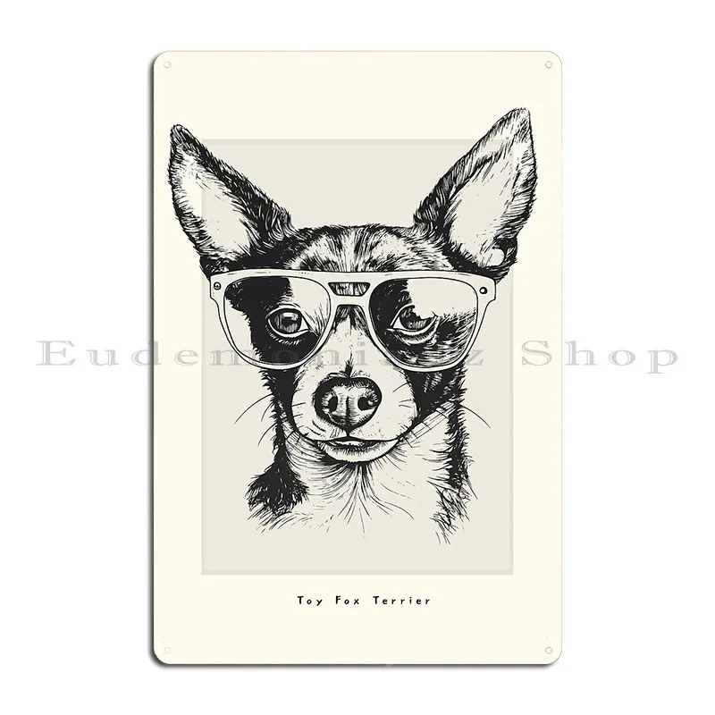 Игрушка Фокс-терьер цифровой эскиз рисунок иллюстрация металлический знак