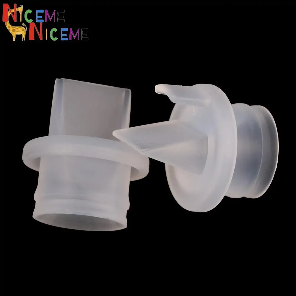 

2PCS Portable Solid Color Backflow Protection Breast Pump Accessories Duckbill Valve Replacement Supplies For Baby