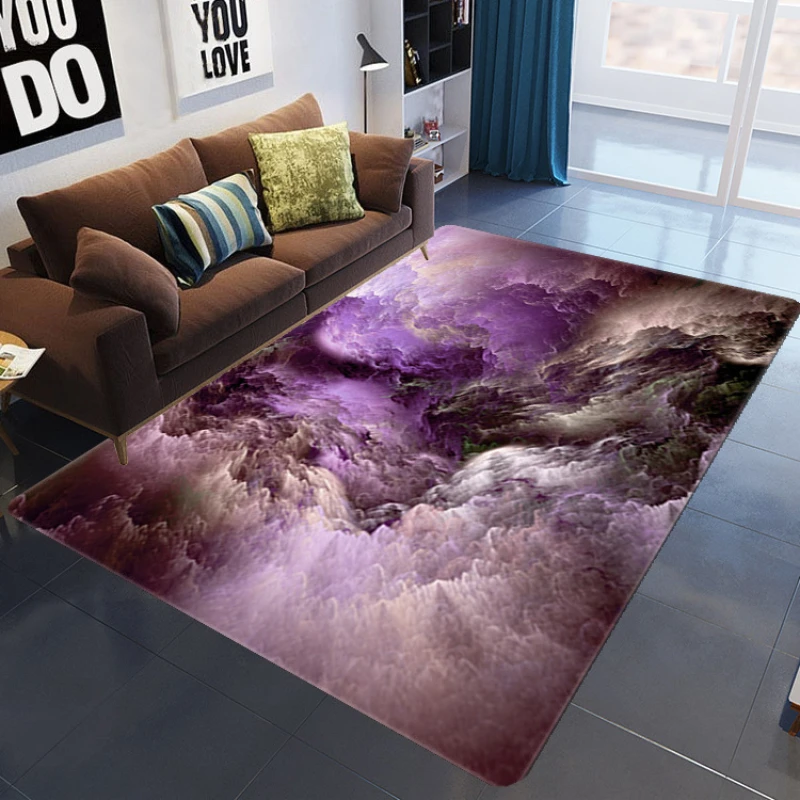 Abstract Galaxy Space Carpets for Living Room Home Decor Soft Flannel Tea Table Large Area Rug Bedroom Floor Mat Carpet