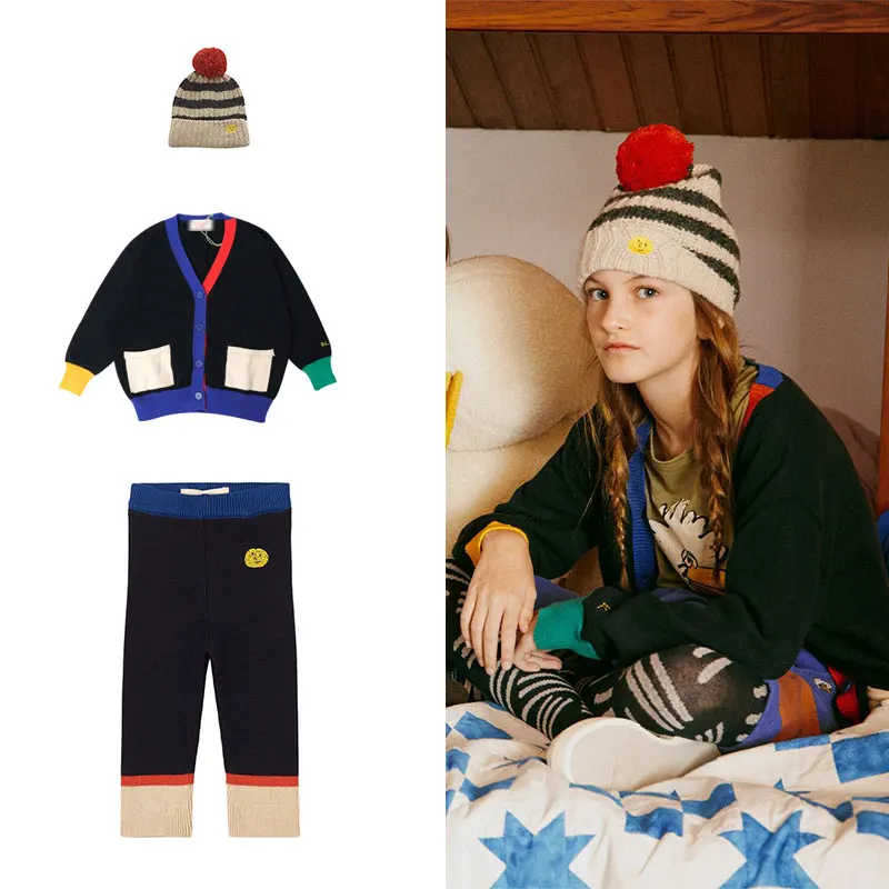 

2021 BCBrand Kids Sweaters Boys Girs Cute Print Knit Cardigan Baby Child New Winter Autumn Cotton Fashion Outwear Clothes