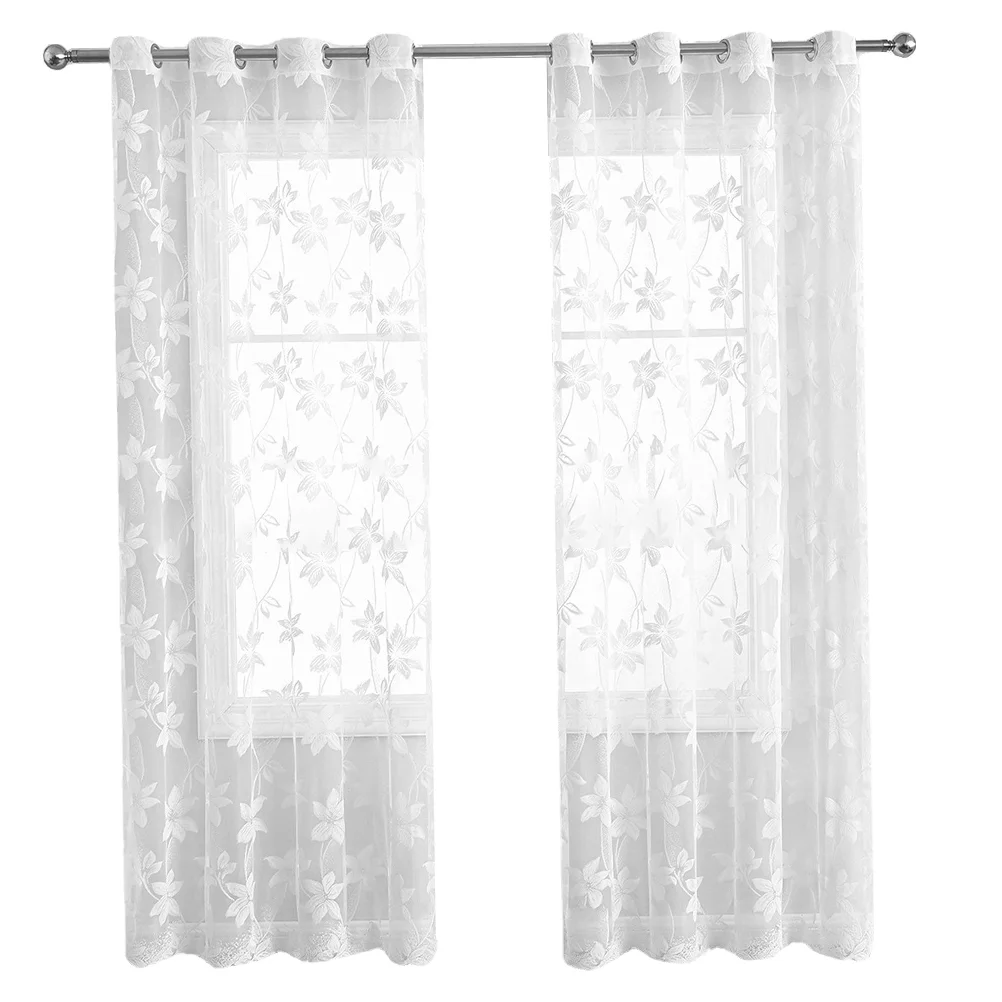 

Curtain Window Sheer Drape Drapery Bedroom Homescreen Panel Curtains Sheers Elegant Decor Privacy Decorative Semi Living Room