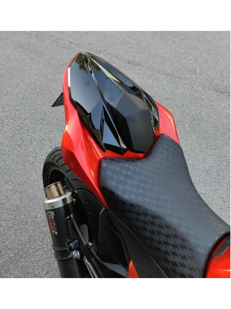 Задняя обтекаемая седушка для мотоцикла Kawasaki Z800 Z 800 2013 2014 2015 2016, чехол для пассажира чёрного, углеродного, зелёного и белого цветов.