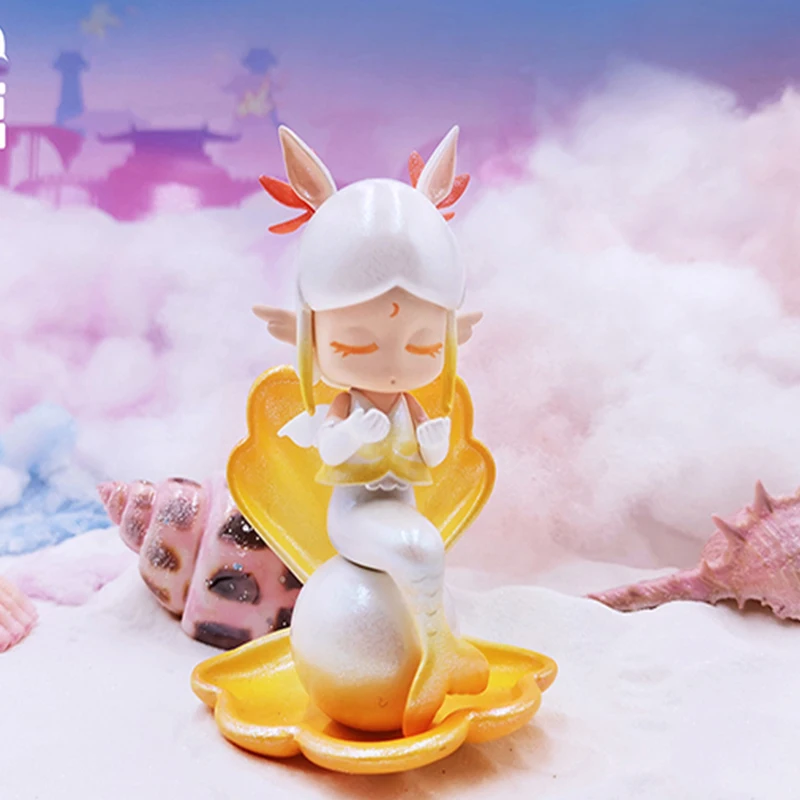 

Shark Palace Blind Box Manta Zodiac Tai Sui Manta Tang Meng Street Mermaid Cute Girl Day Gift Decoration Doll Desk Fairy Tail
