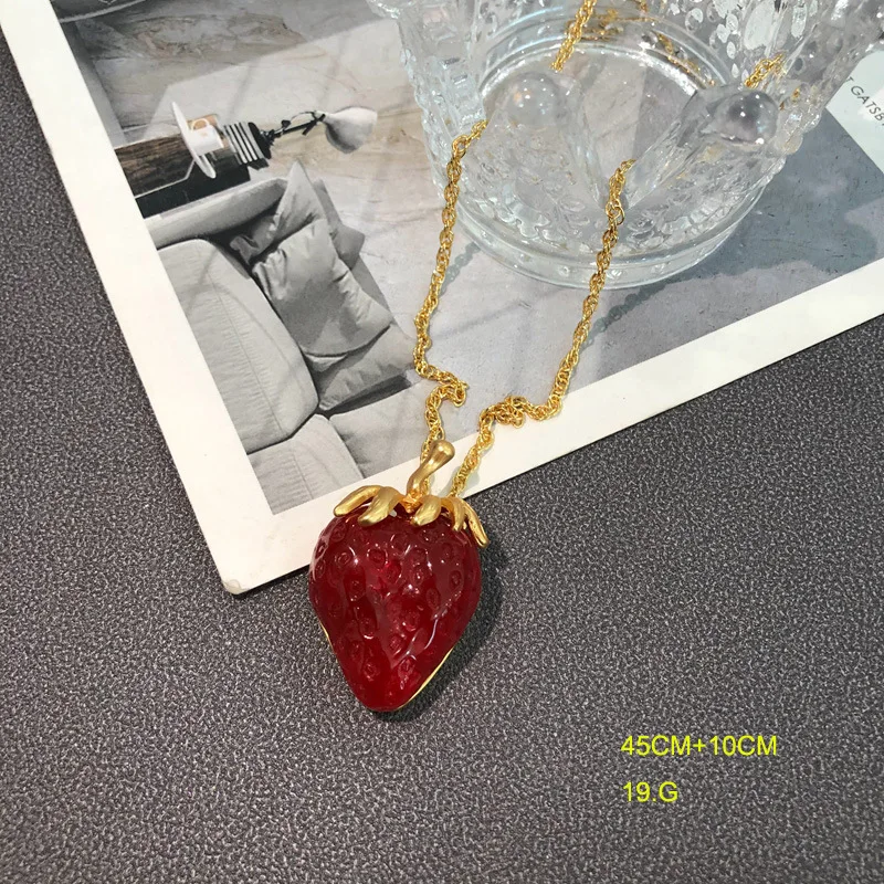 Женские серьги с Красной клубникой Draweye роскошные винтажные элегантные