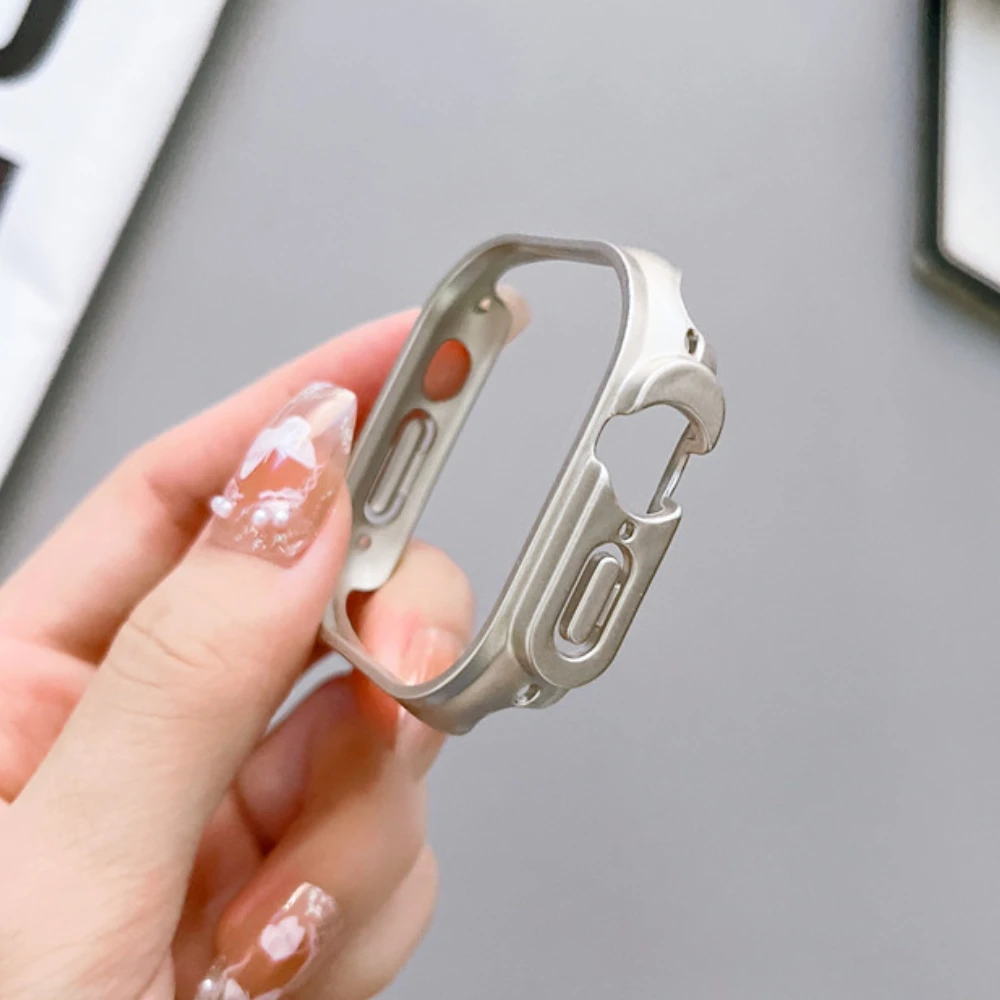 Cover For Apple Watch Series Ultra 49MM Case Cutout Watchcase Bumper Protective Case For Apple Watch 49MM PC Frame Accessories