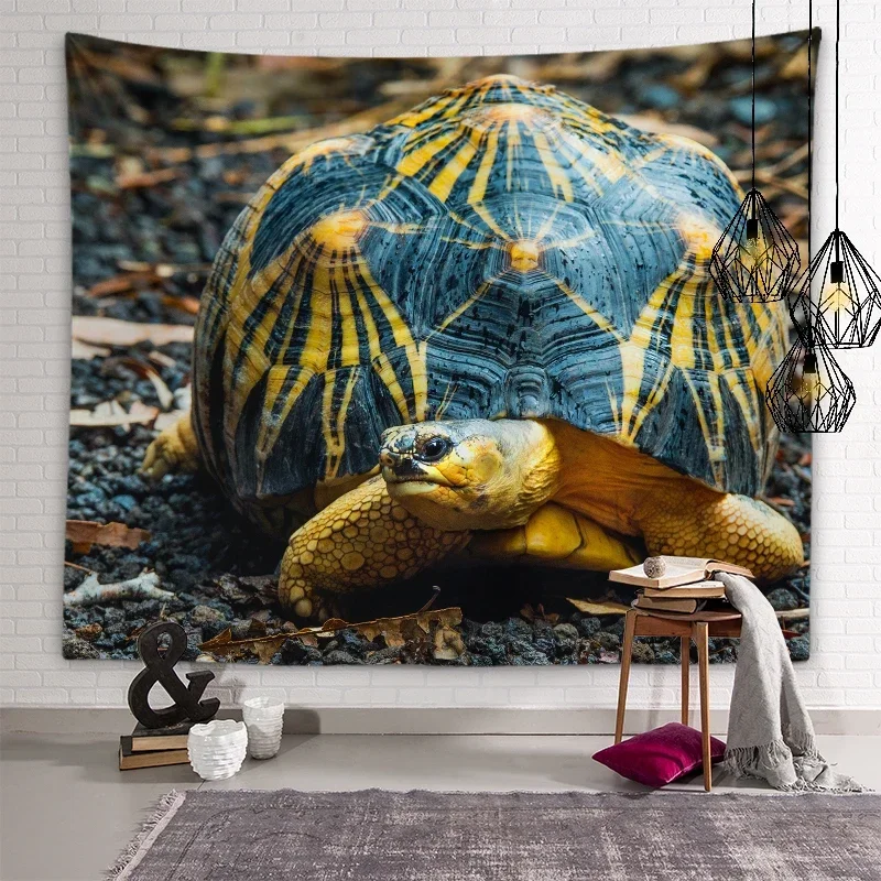 Милый гобелен с черепахой подводный мир фон настенное художественное украшение