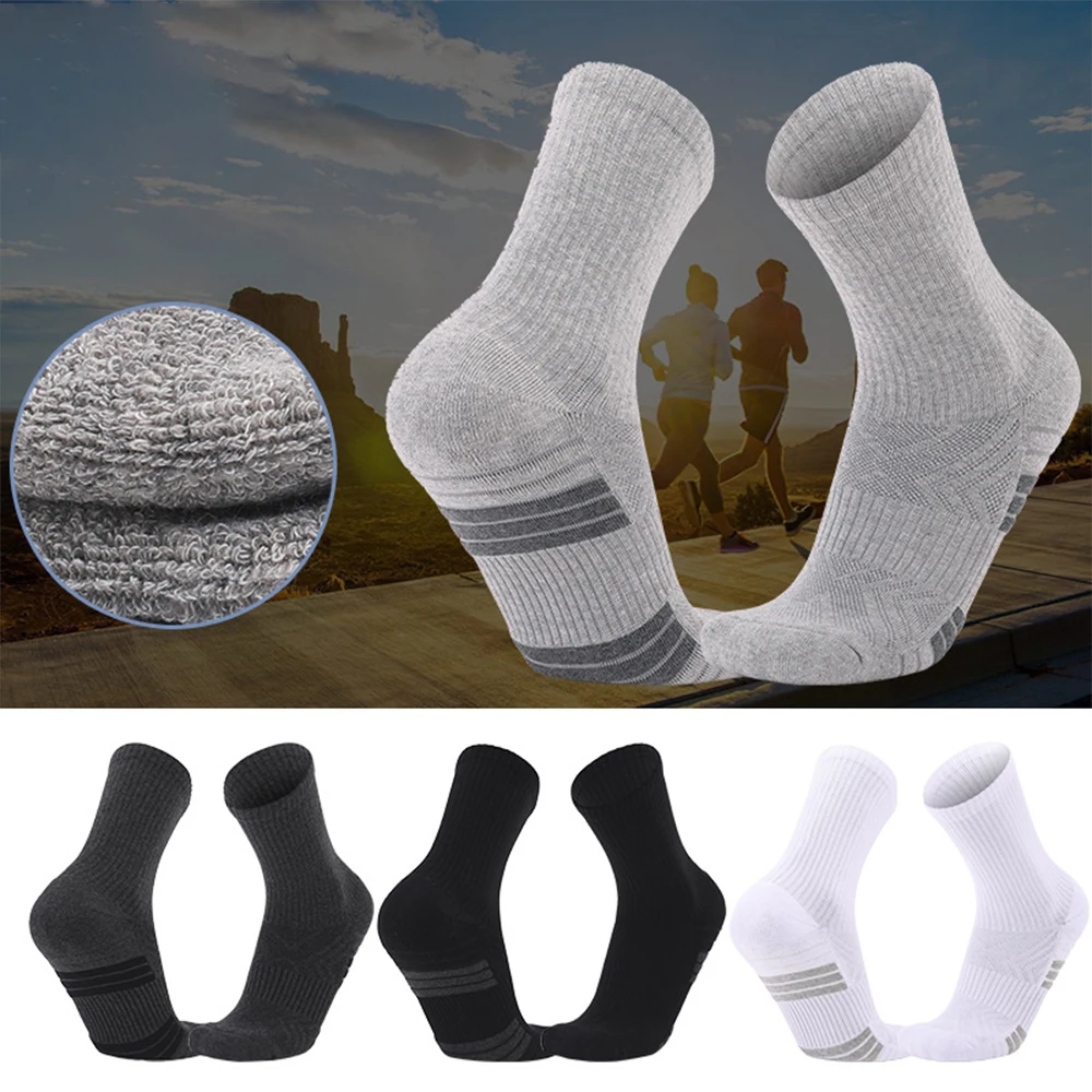 

Football Socks Men Baseball Cycling Socks Outdoor Sports Non Slip Socks Thickened Breathable Middle Tube Socks