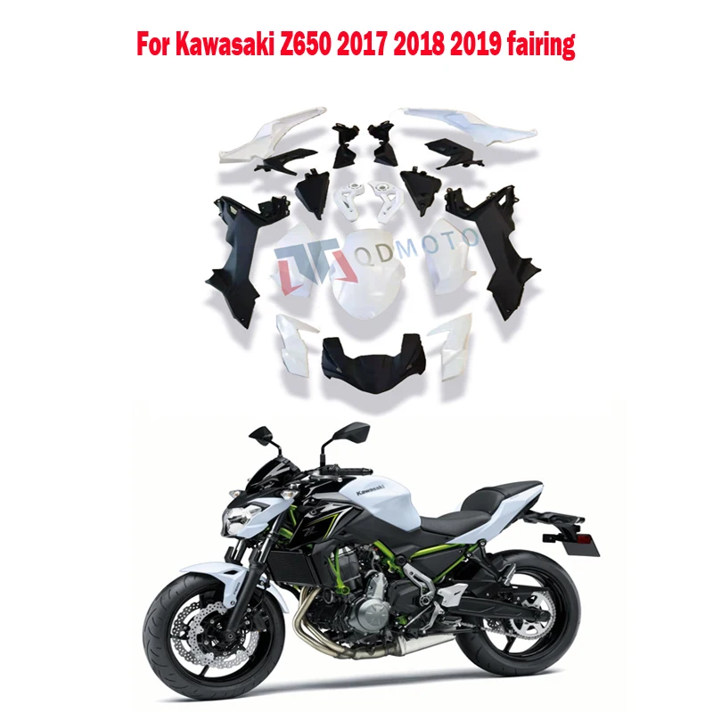 

For Kawasaki Z650 2017 2018 2019 Motorcycle fairing ABS injection fairing fender inside panel of oil tank side plate tailstock