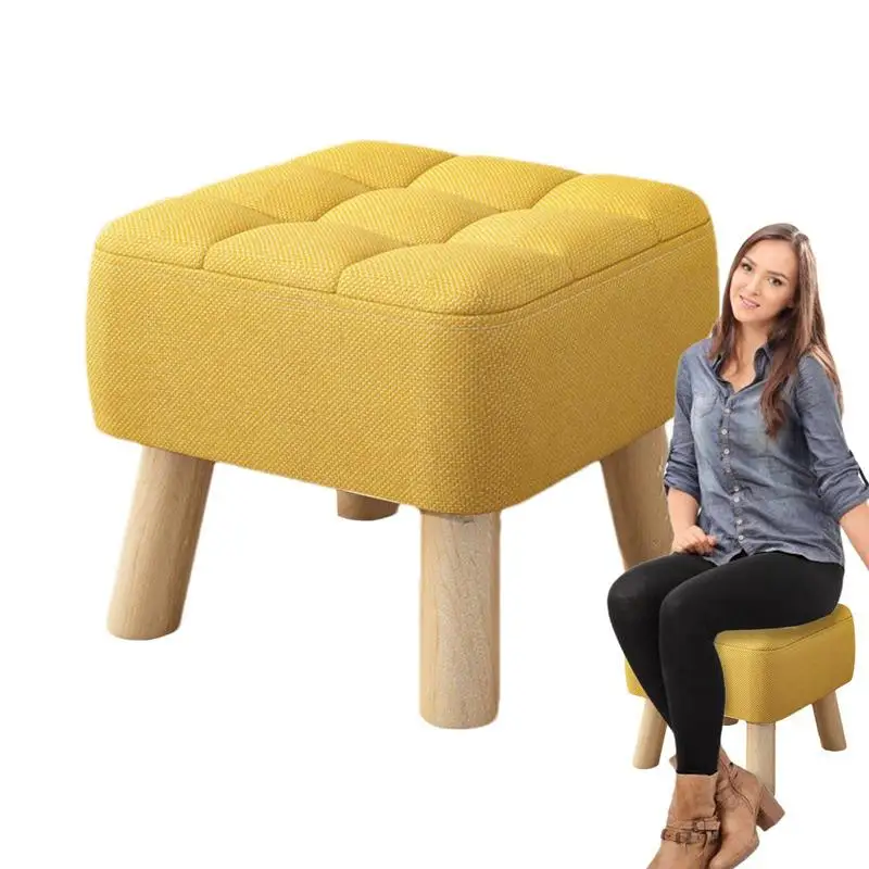 

Low Stool Solid Bedroom Stool Sitting Stool For Adults Kids Seniors Bathroom Kitchen Toilet Living Room Bedroom Helper Stool