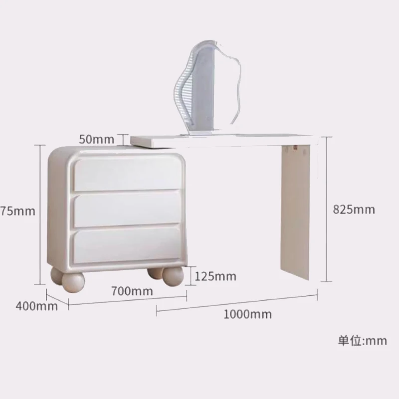 Современный зеркальный шкаф для комодов минималистичный скандинавский хранения