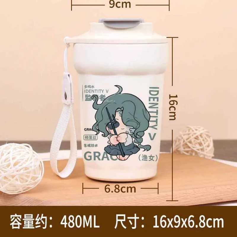 Аниме Identity V Grace Naiad Косплей Нержавеющая сталь Кофейный термос Кружка Чашка