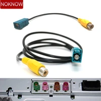 universal car fakra reversing av in camera video connection rca cable parking adapter fakra to rca video for vw benz audi ford