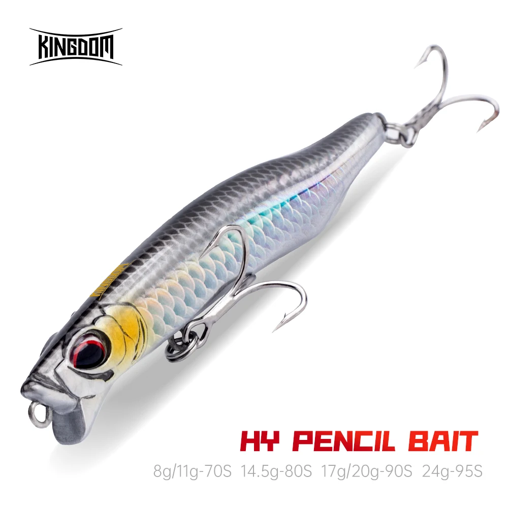 

KINGDOM HY Pencil Baits Artificial Fishing Lures 8g 11g 14.5g 17.5g 20g Sinking Pencil 70mm 80mm 90mm Sea Bass Long Throw Pencil