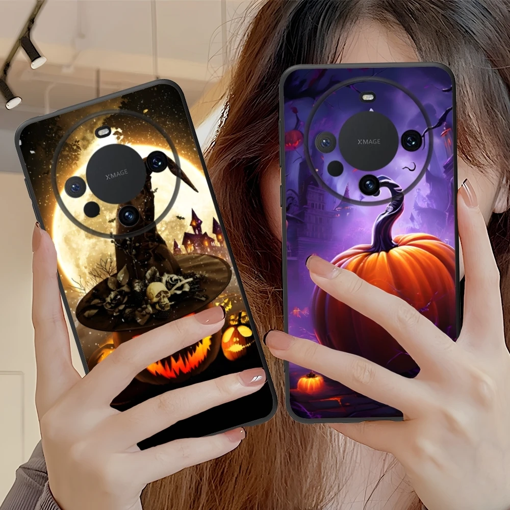 Чехол для мобильного телефона с тыквой на Хэллоуин Huawei Mate 60 50 40 30 20 10 Pro Plus Lite E 5G