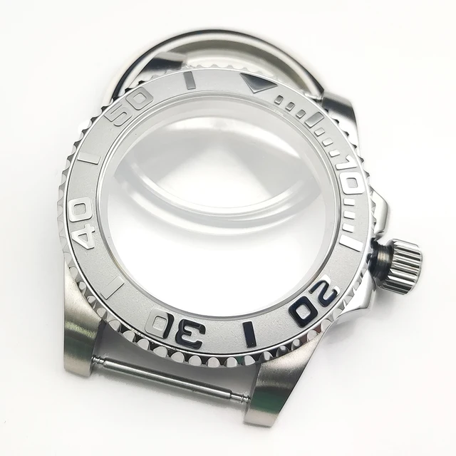 

40mm Watch Case 904L Stainless Steel Sapphire Glass Date For Seiko nh34 nh35 nh36 nh38 Movement Submarine GMT Daytona Watch Case