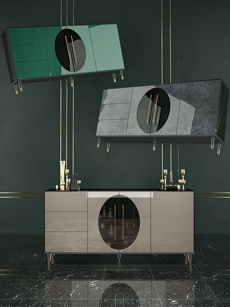 Стиль постмодерн роскошный боковой шкаф итальянское минималистичное хранилище