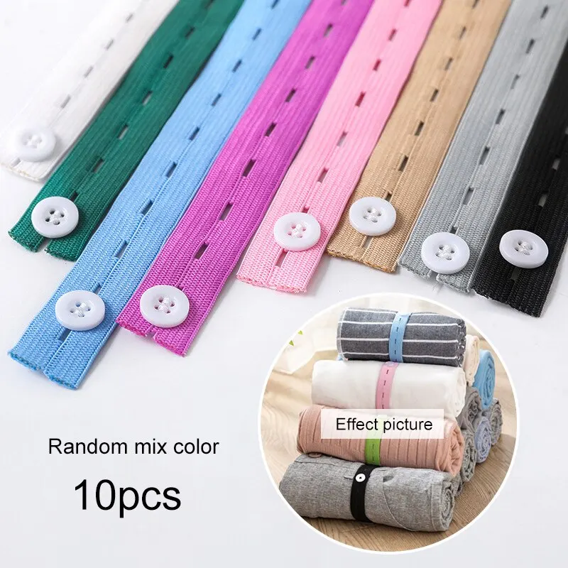

Creative Pull Roll Clothes Folding Storage Elastic Band Towel Scarf Clothing T-Shirt Pants Folding Belt Storage Supplies Durable