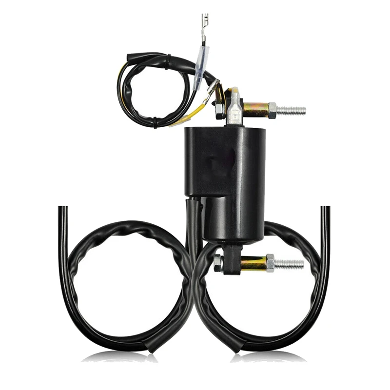 Набор из 2 катушек зажигания и колпачков для Suzuki GS550 GS650 GS750 850 1000 1100 Kawasaki KZ400 650 750 900