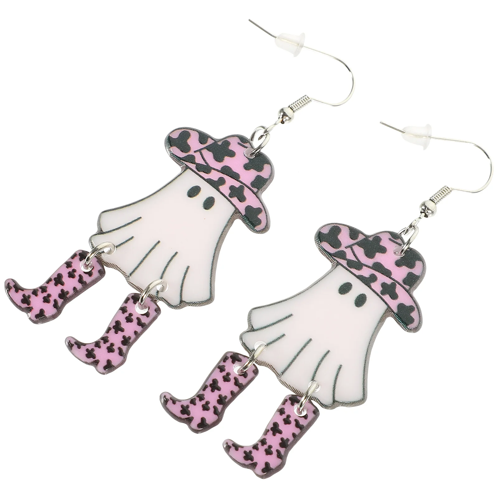 

Ghost Earrings Girl Funny Punk Halloween Acrylic Party Pendant Gothic Women Miss