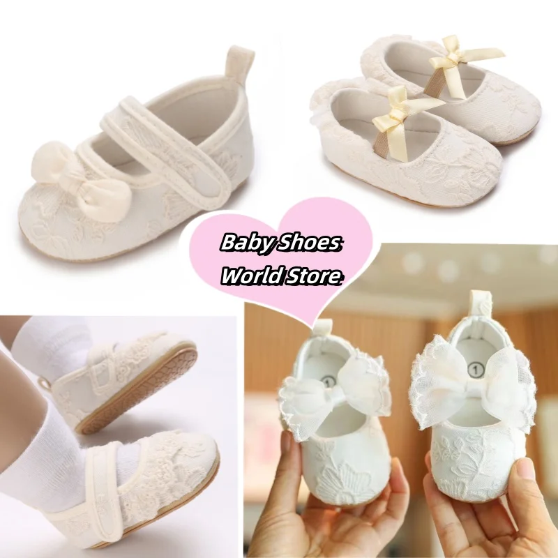 Детские первые ходунки из ткани с узлом-бабочкой для девочек 0-1 года