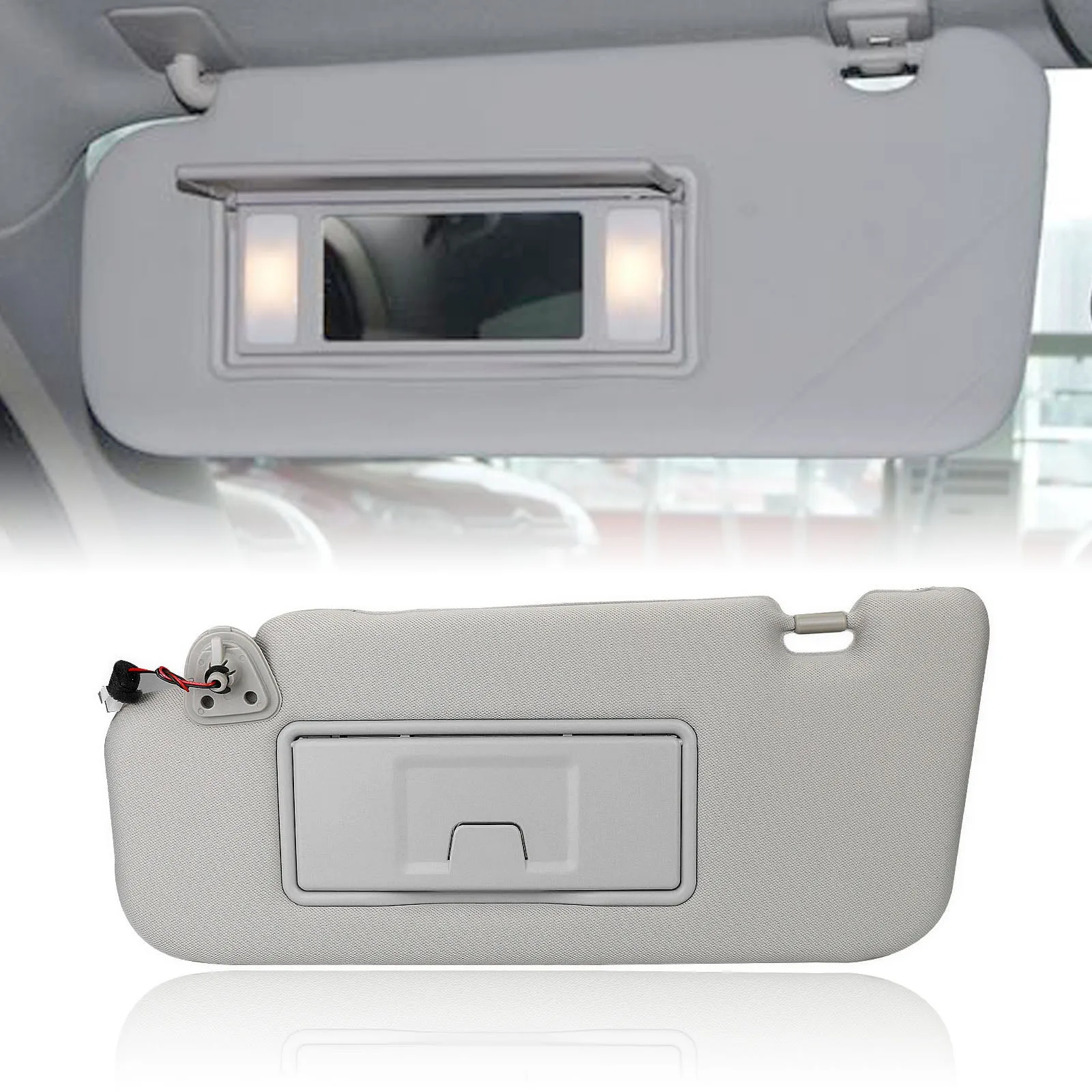 

LHD Car Sun Visor W/ Light Gray Sunshade Shade Window Shield Auto Part Cover For Nissan Murano 96401-CC22B 2006-2008